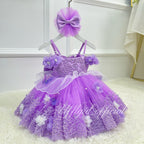 Baby First Birthday Dress Glamorous Pageant Gown | KLFFIGID