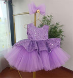 Elegant Sequin Baby Girl Birthday & Flower Girl Dress | KLIFFIGID