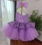 Elegant Sequin Baby Girl Birthday & Flower Girl Dress | KLIFFIGID