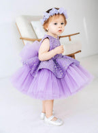 Elegant Sequin Baby Girl Birthday & Flower Girl Dress | KLIFFIGID