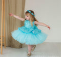 KLFFLGID Elegant Floral Feather Dress Custom Colors | Baby Wedding Party Princess (0-12Y)
