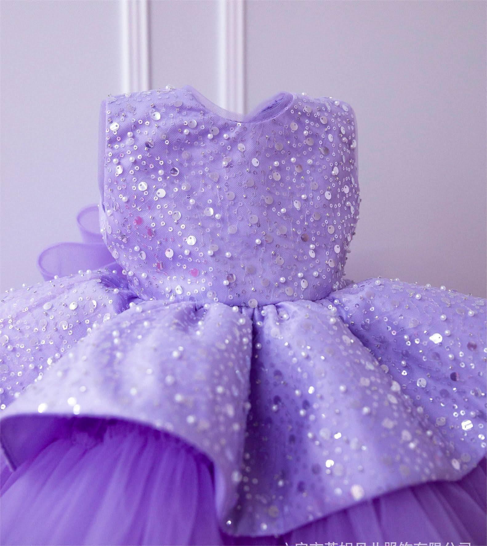 Elegant Sequin Baby Girl Birthday & Flower Girl Dress | KLIFFIGID