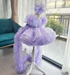 Baby First Birthday Bow Tail Princess Dress Party Frock | KLFFIGID