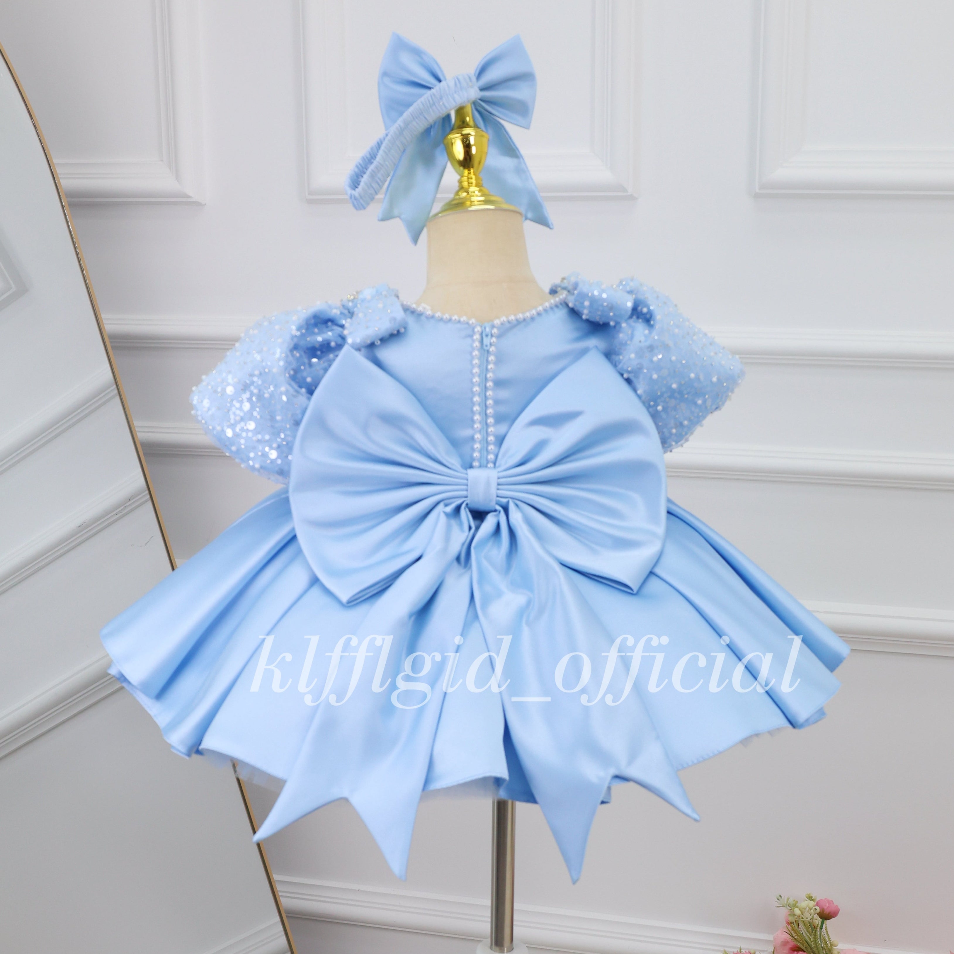 Baby Birthday Dress Toddler Princess Skirt & Flower Girl Dress | KLFFIGID