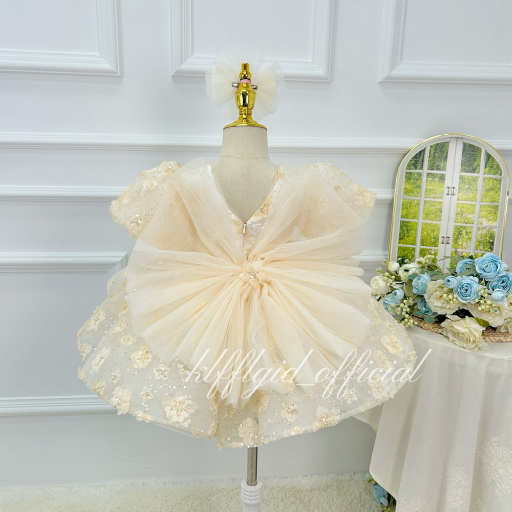 Girls' floral princess dress Baby's Birthday Party Dress | KLFFLGID