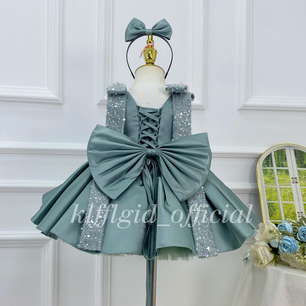 Toddlers First birthday dress Floral flower girl dress Matching mother-daughter outfits | KLFFIGID