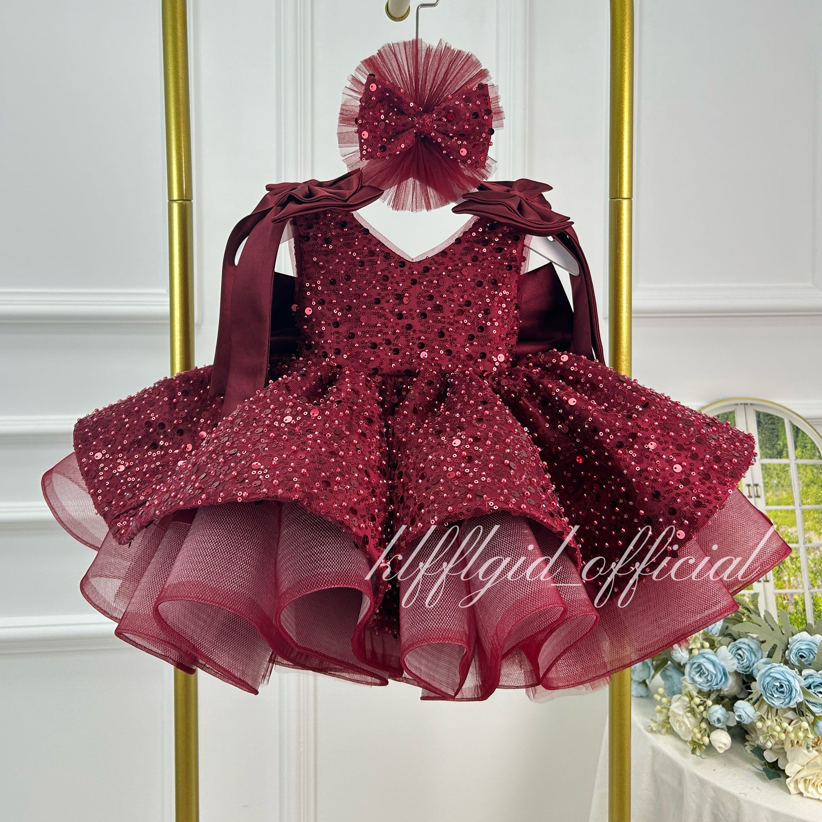 Luxury Girls Couture Flower Girl Wedding Dress | KLFFIGID