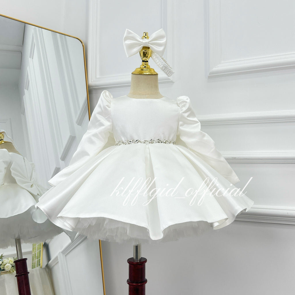 Baby Birthday Dress Girl Tulle Dress Wedding flower girl outfits｜KLFFIGID