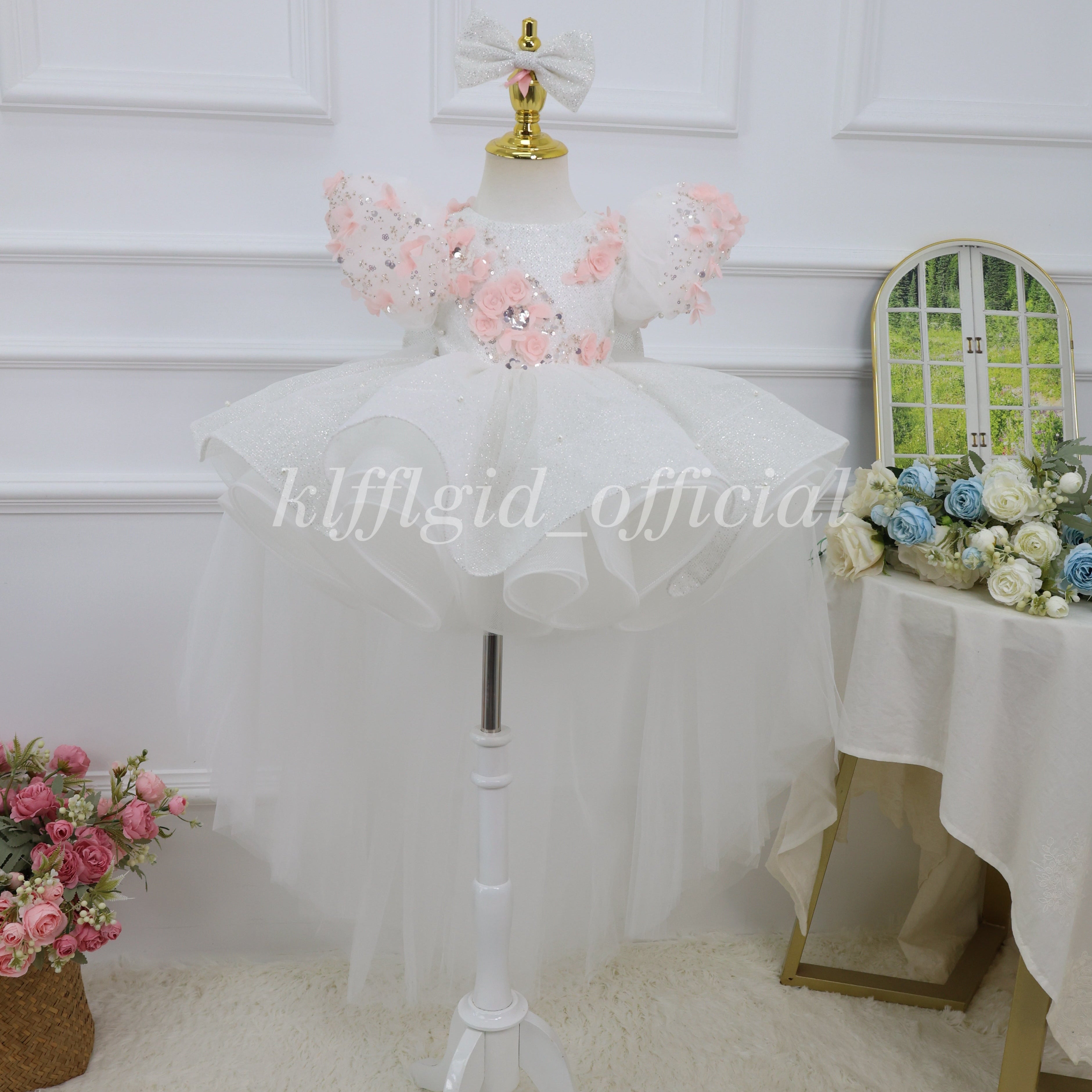 Baby Birthday Dress Wedding flower girl dressToddler Prom Dress｜KLFFIGID