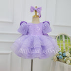 Baby First Birthday Gorgeous Flower Girl Party Dress | KLFFIGID