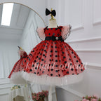 Polka-Dot Princess Ball Gown & Baby Birthday Dress | KLFFLGID