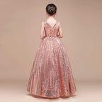 A Shiny Dream Dress for Little Princesses Glittering Holiday Princess Gown Exquisite Design for a Fairytale Look
