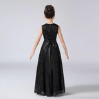 Noble Black Sequins The Ultimate Choice for Girls¡¯ Elegant Gowns Black Evening Dress That Dazzles the Crowd