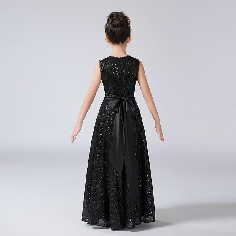 Noble Black Sequins The Ultimate Choice for Girls¡¯ Elegant Gowns Black Evening Dress That Dazzles the Crowd