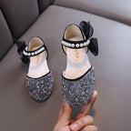 Shiny Princess Shoes Delicate Bow Decorations Full of Princess Charm