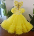 12m-12yrs multicolour sleeve baby birthday party princess dress for wedding dress for girls