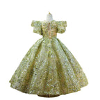 Luxurious Sequin Dress Girls' Dress Sparkling Princess Dream