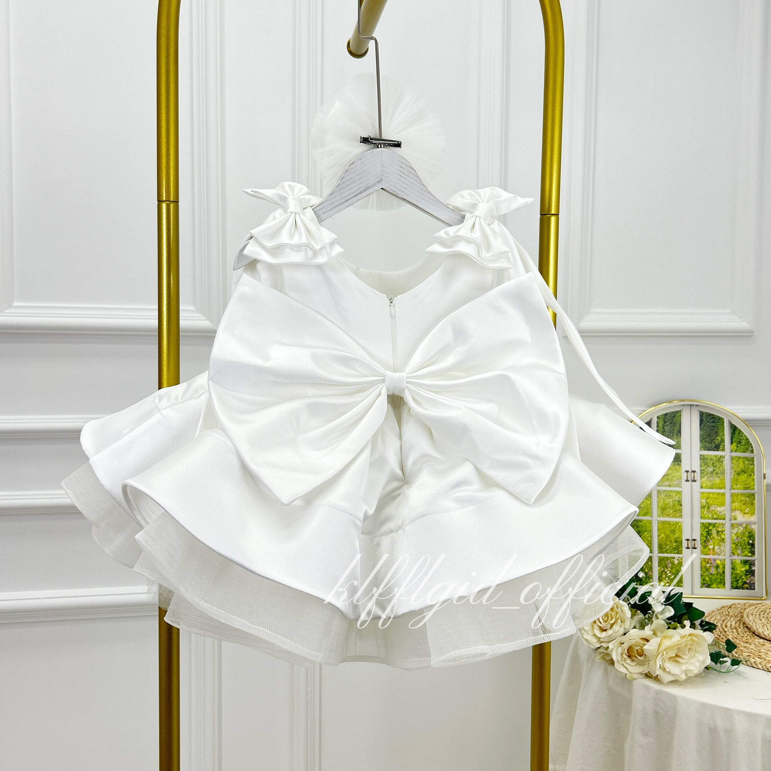 Baby First Birthday Cute Wedding Ceremony Dress | KLFFIGID