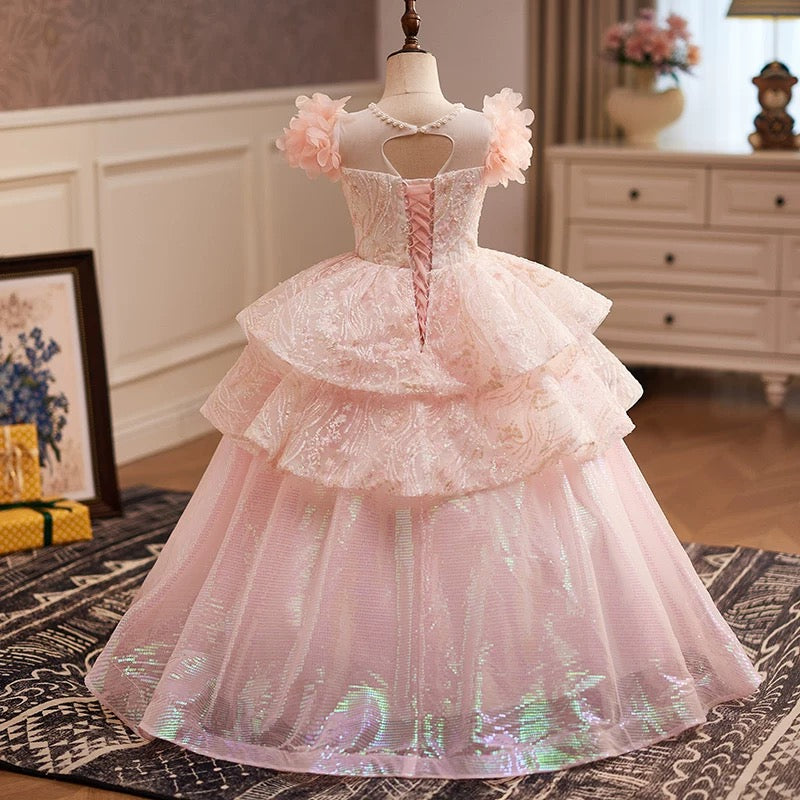 3-12 years old beauty pageant party evening dress, wedding girl dress, birthday party girl princess dress