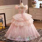 3-12 years old beauty pageant party evening dress, wedding girl dress, birthday party girl princess dress