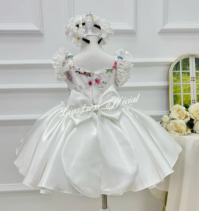 Girls Elegant Floral Fairy Colorful Princess Dress | KLFFIGID