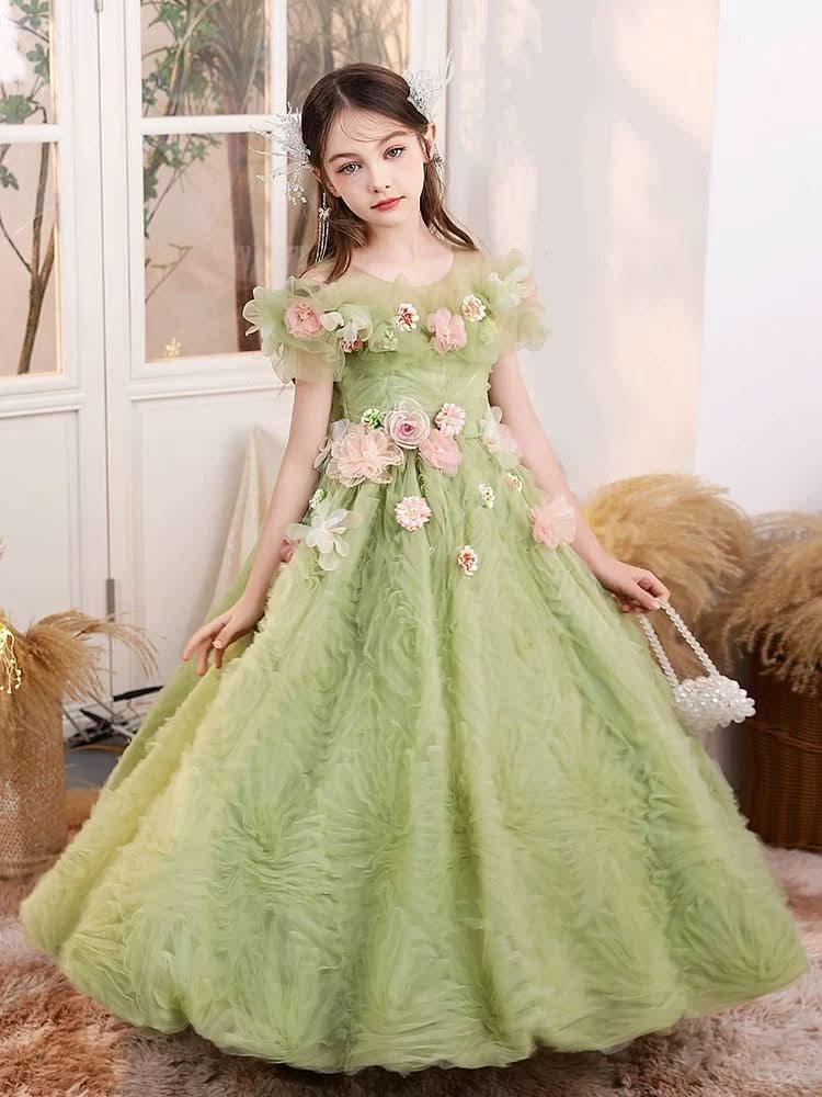 Fairy Tale Garden Dress Spring Wonderland Princess Dress Dreamy Tulle Floral Dress