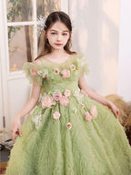 Fairy Tale Garden Dress Spring Wonderland Princess Dress Dreamy Tulle Floral Dress