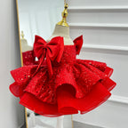 Baby's First Birthday Dress Glamorous Sequin Flower Girl Dress ｜KLFFLGID