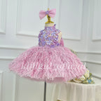 Fashion Girls' Halter-Neck Pageant Dress Baby's First Birthday Dress | KLFFIGID