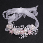 Princess Style Floral Bracelet Elegant Pearl Bracelet Glimmering Floral Bracelet