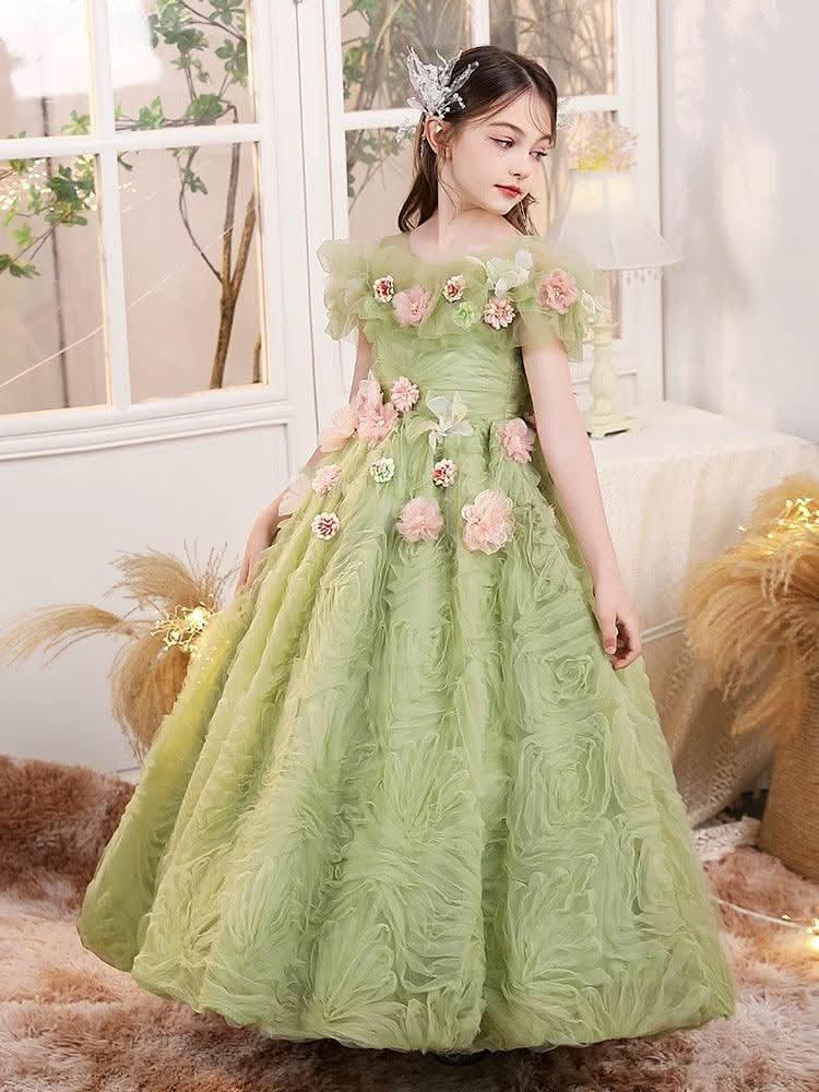Fairy Tale Garden Dress Spring Wonderland Princess Dress Dreamy Tulle Floral Dress