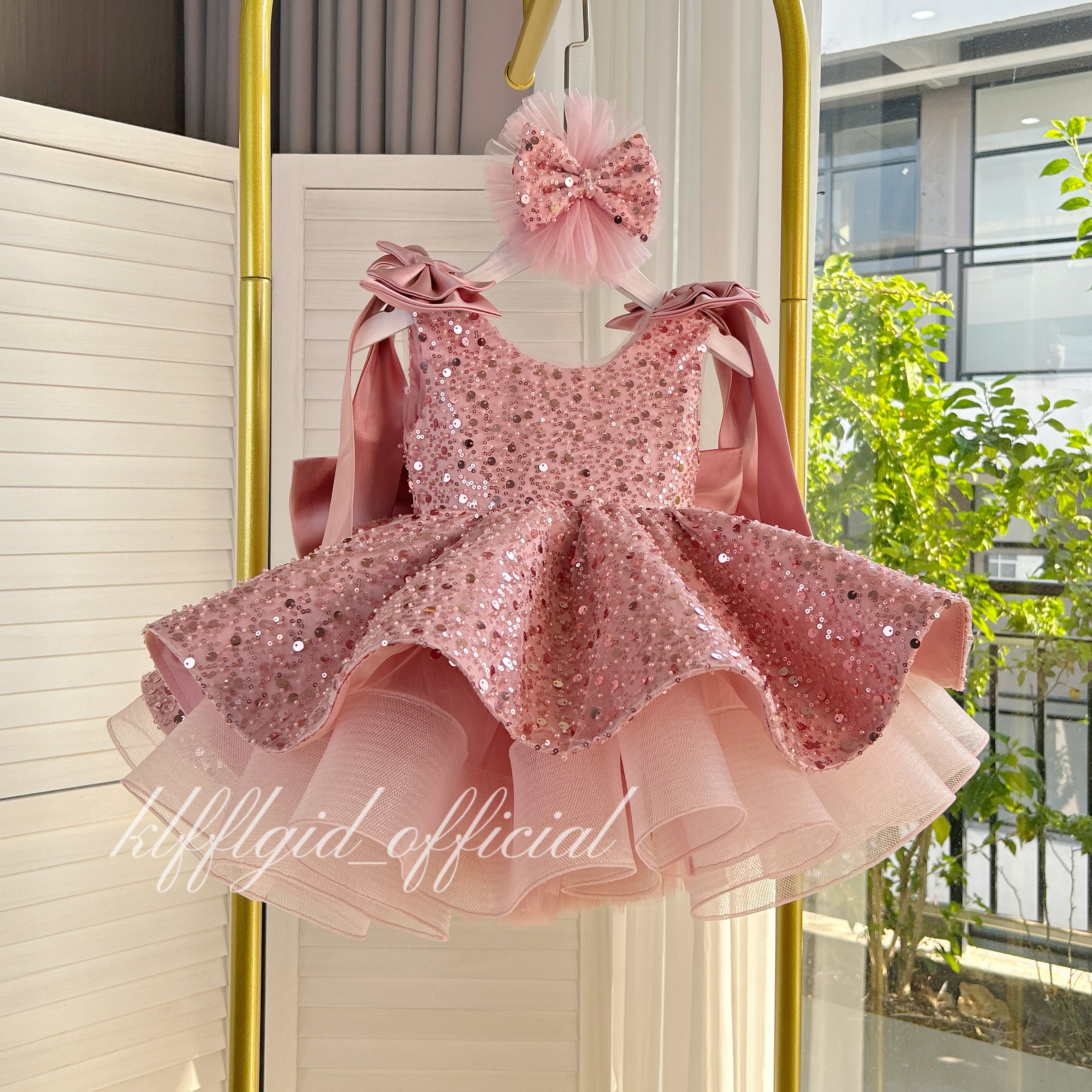Luxury Girls Couture Flower Girl Wedding Dress | KLFFIGID