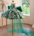 Baby Birthday Dress Girls' Christmas Dress Pageant Gown Elegant Couture Dress｜KLFFIGID
