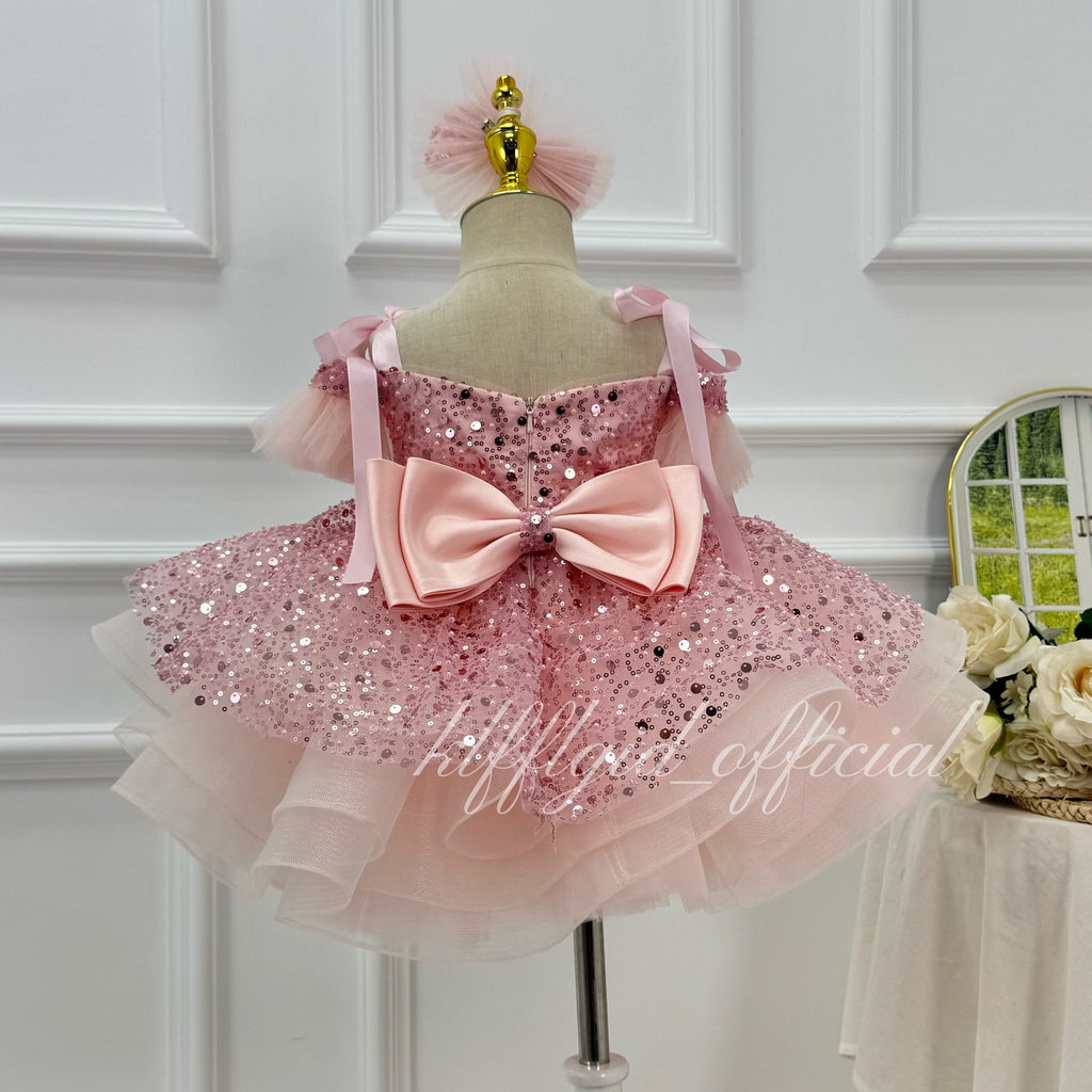 Puffy Ball Gown Dress Baby Birthday Dress Kids Party Dress｜KLFFIGID