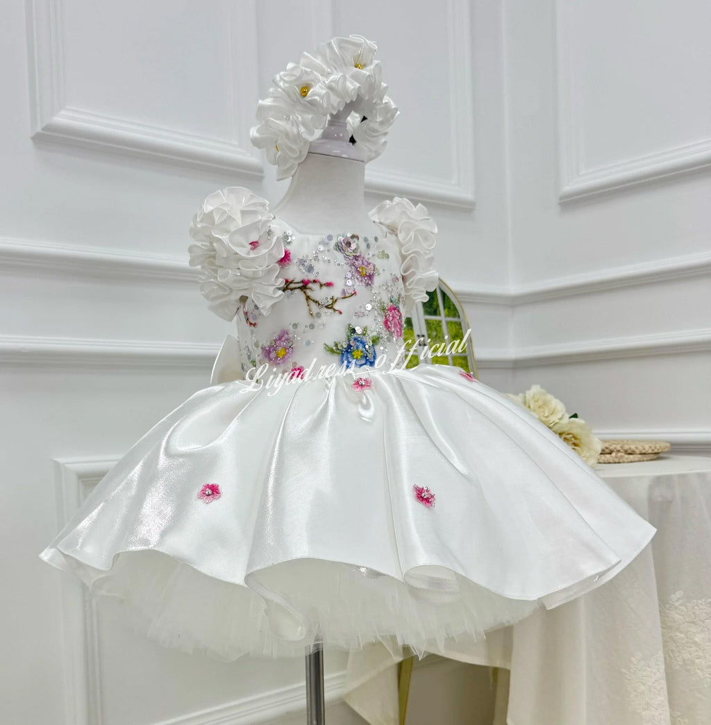 Girls Elegant Floral Fairy Colorful Princess Dress | KLFFIGID