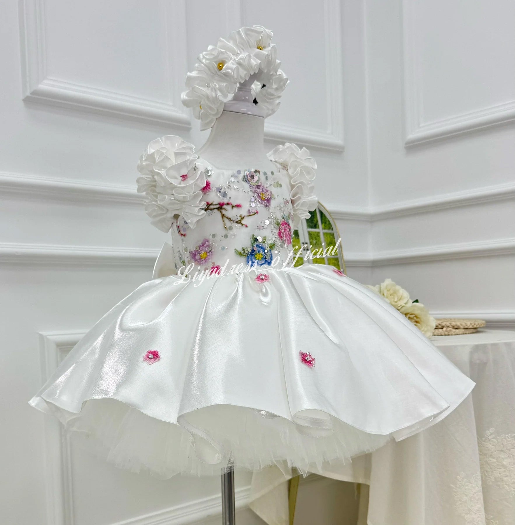 Girls Elegant Floral Fairy Colorful Princess Dress | KLFFIGID