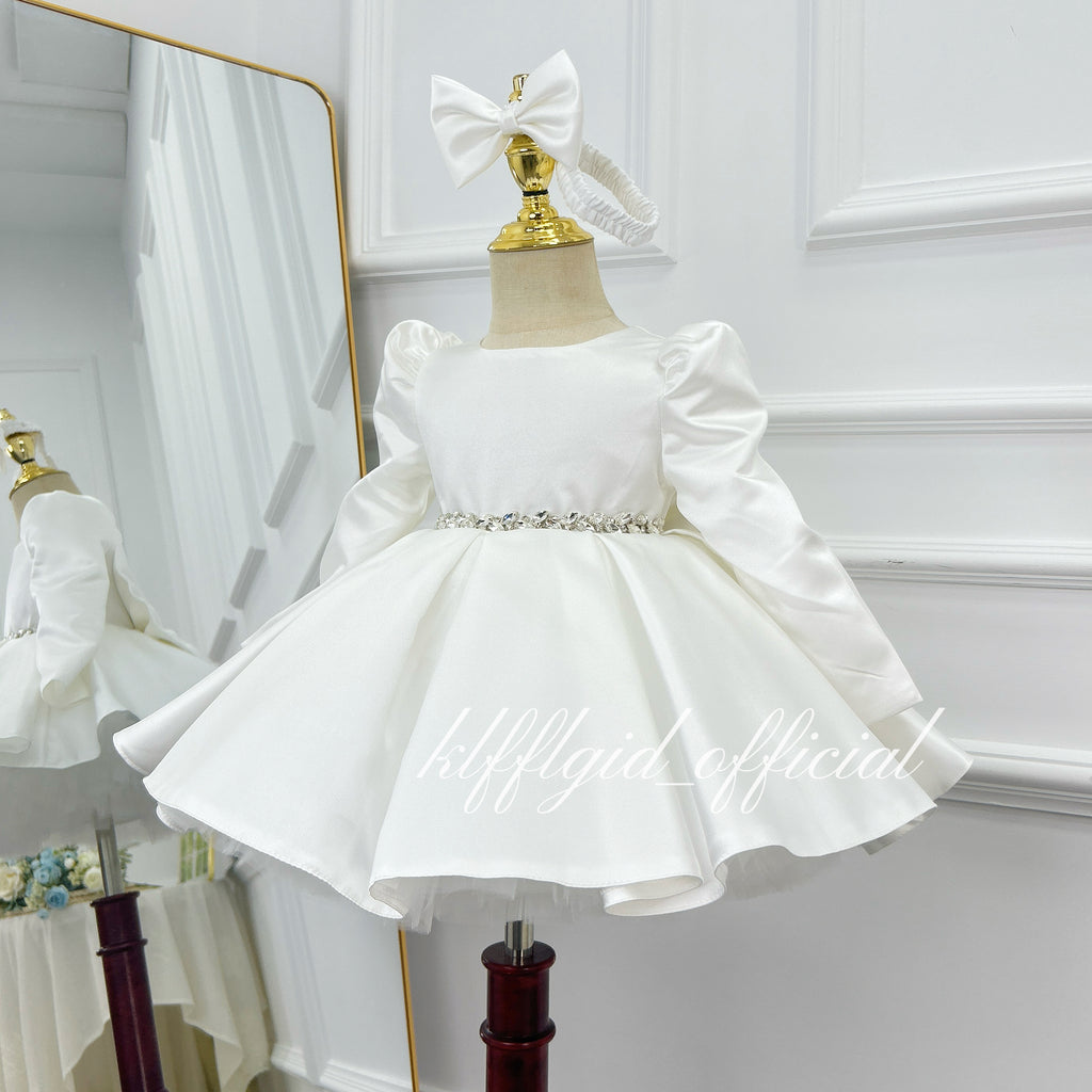 Baby Birthday Dress Girl Tulle Dress Wedding flower girl outfits｜KLFFIGID