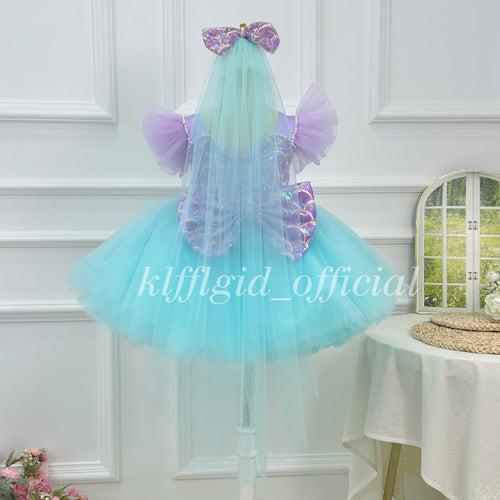 Baby birthday dress Seashell-themed party dress | KLFFIGID