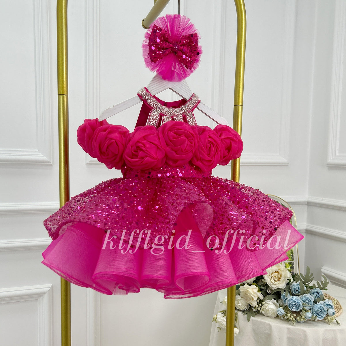 Tulle Birthday Dress Elegant Pageant Dress Girls Princess Ball Gown｜KLFFIGID