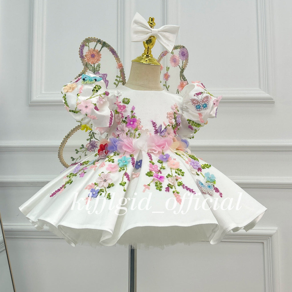 Birthday Dress for Baby Girls Luxurious pageant gown Girls Sparkly Ball Gown｜KLFFIGID