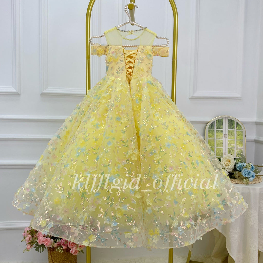 Birthday Party Dress  Girls Pageant Dress Elegant Princess Costume｜KLFFIGID