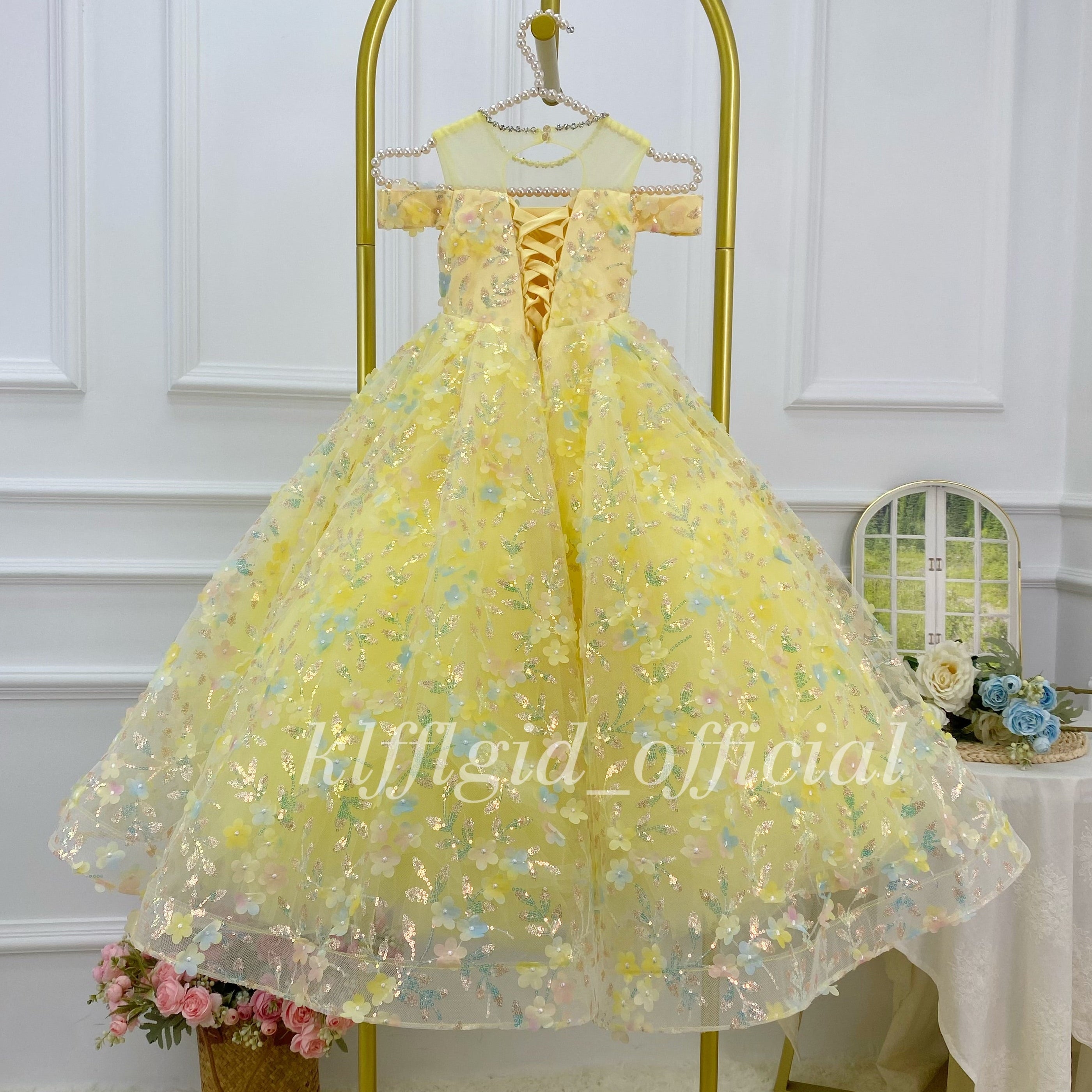 Birthday Party Dress  Girls Pageant Dress Elegant Princess Costume｜KLFFIGID