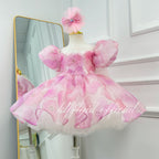 Baby Birthday Dress Flower Girl Dress Luxury Girls Couture | KLFFIGID