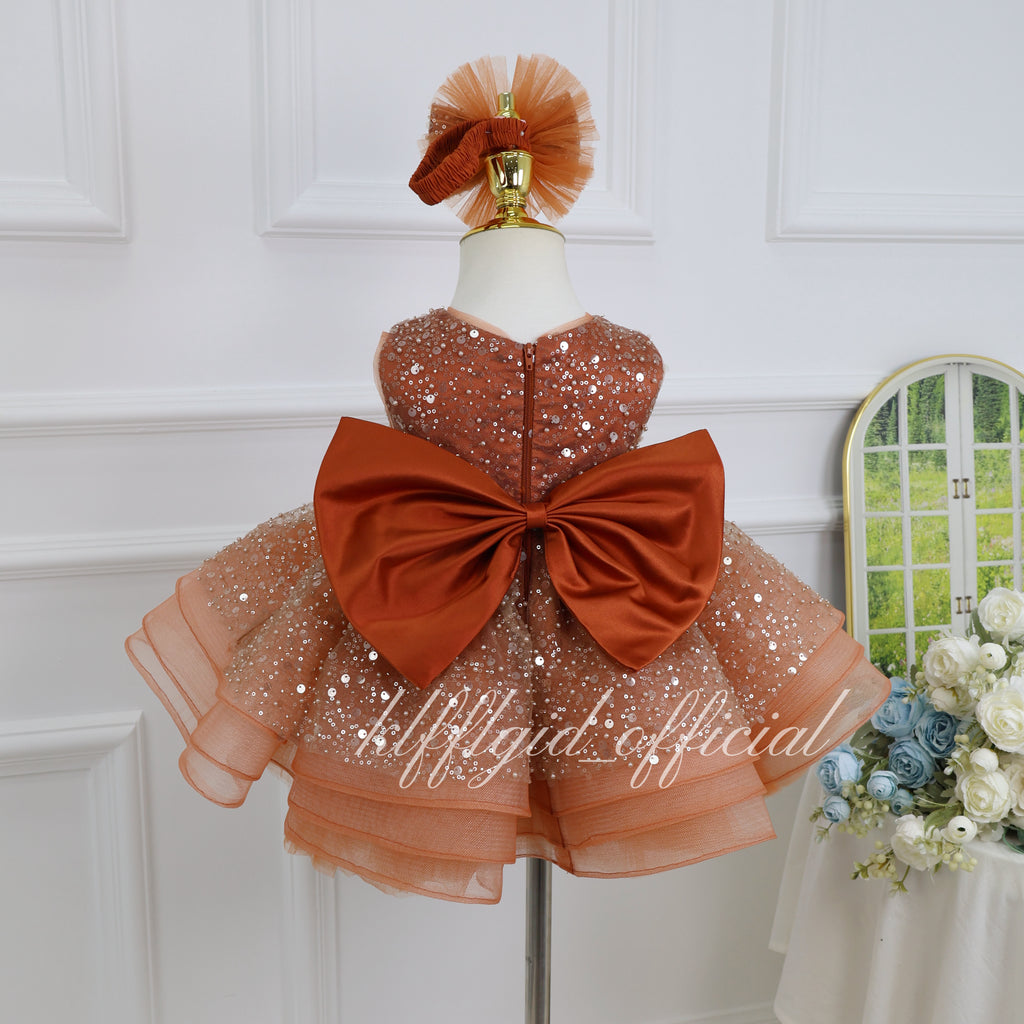Birthday Princess Dress Glamorous Sequin Pageant Dress | KLFFIGID