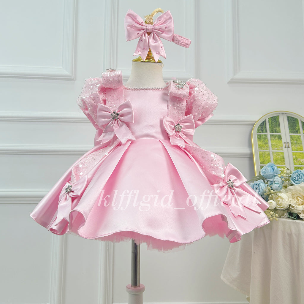 Baby Birthday Dress Toddler Princess Skirt & Flower Girl Dress | KLFFIGID