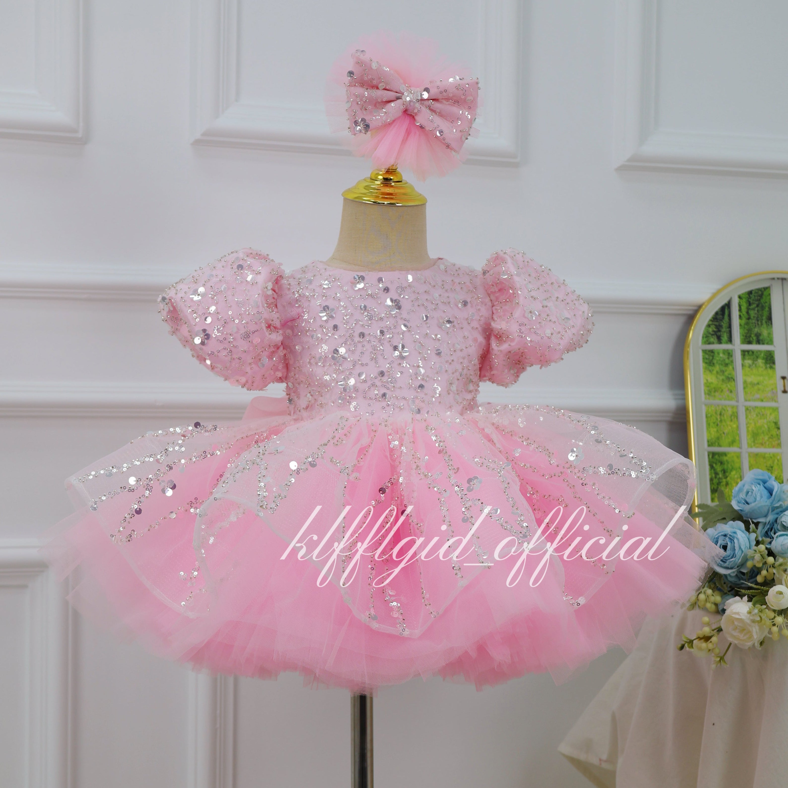 1st Birthday Flower Girl & Pageant Dress | KLFFIGID