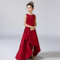 Classic Red Gown Asymmetrical Hemline for a Playful Charm The Perfect Blend of Sweetness and Elegance