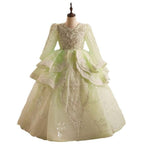 Girls Princess Dream Lace Bead Fairytale Evening Gown | KLFFIGID