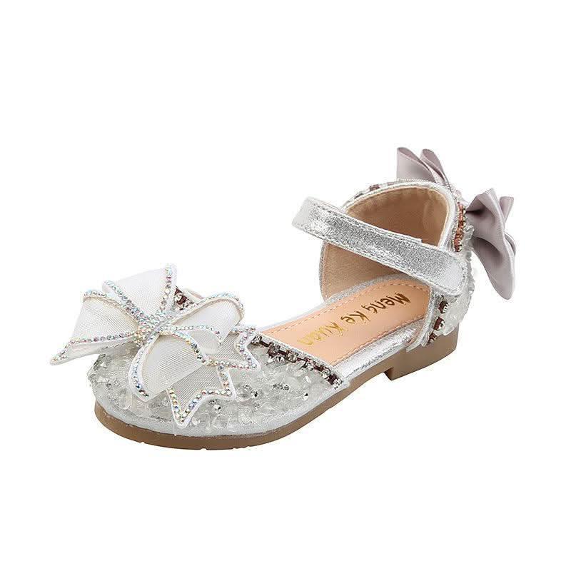 Sparkling Princess Shoes Sweet Bow Multicolor Sparkling Sandals to Brighten Your Princess Dreams
