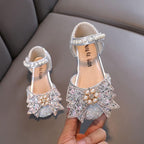 A Fairy Tale Crystal Shoe for Little Princesses Sweet Bowknot to Highlight Princess Charm Luxe Pearls for the Perfect Dress Companion